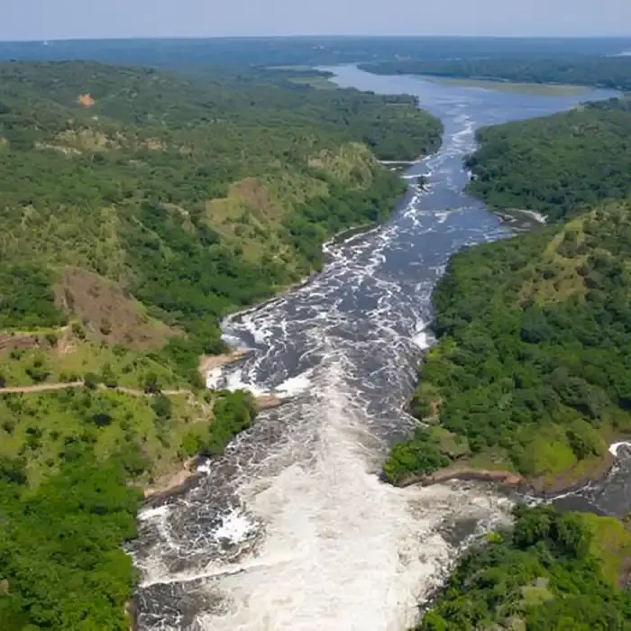 Murchison Falls and wildlife in Uganda